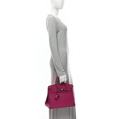Hermes Togo Birkin 30 Rose Pourpre 2 of 10