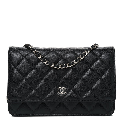 Chanel Caviar Quilted Wallet On Chain WOC Black 1 of 4