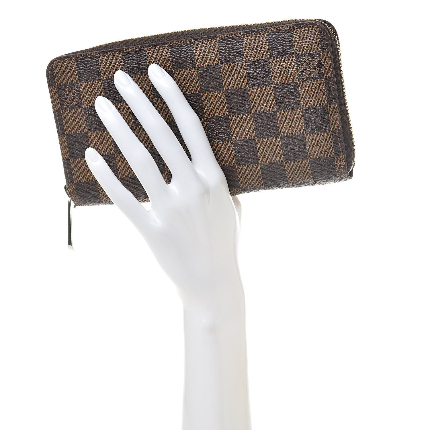 Louis Vuitton Damier Ebene Zippy Wallet 2 of 13