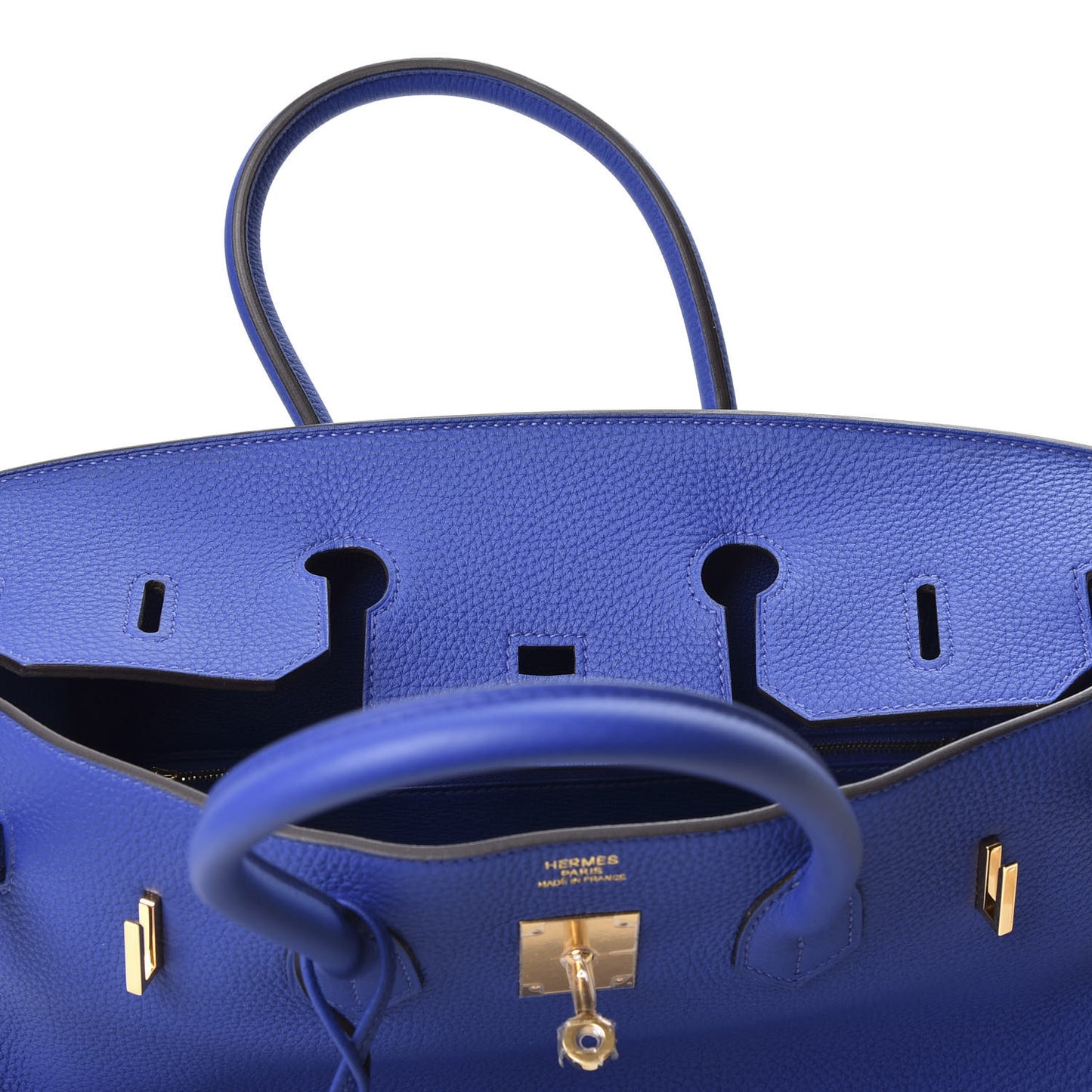 Togo Birkin 35 Bleu Electrique