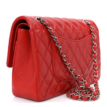 Chanel Caviar Quilted Medium Double Flap Red 2 of 10
