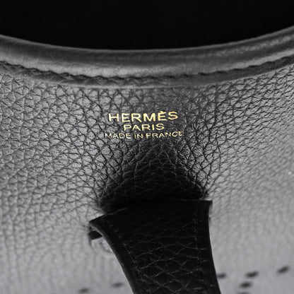 Hermes Taurillon Clemence Evelyne III PM Black 6 of 10