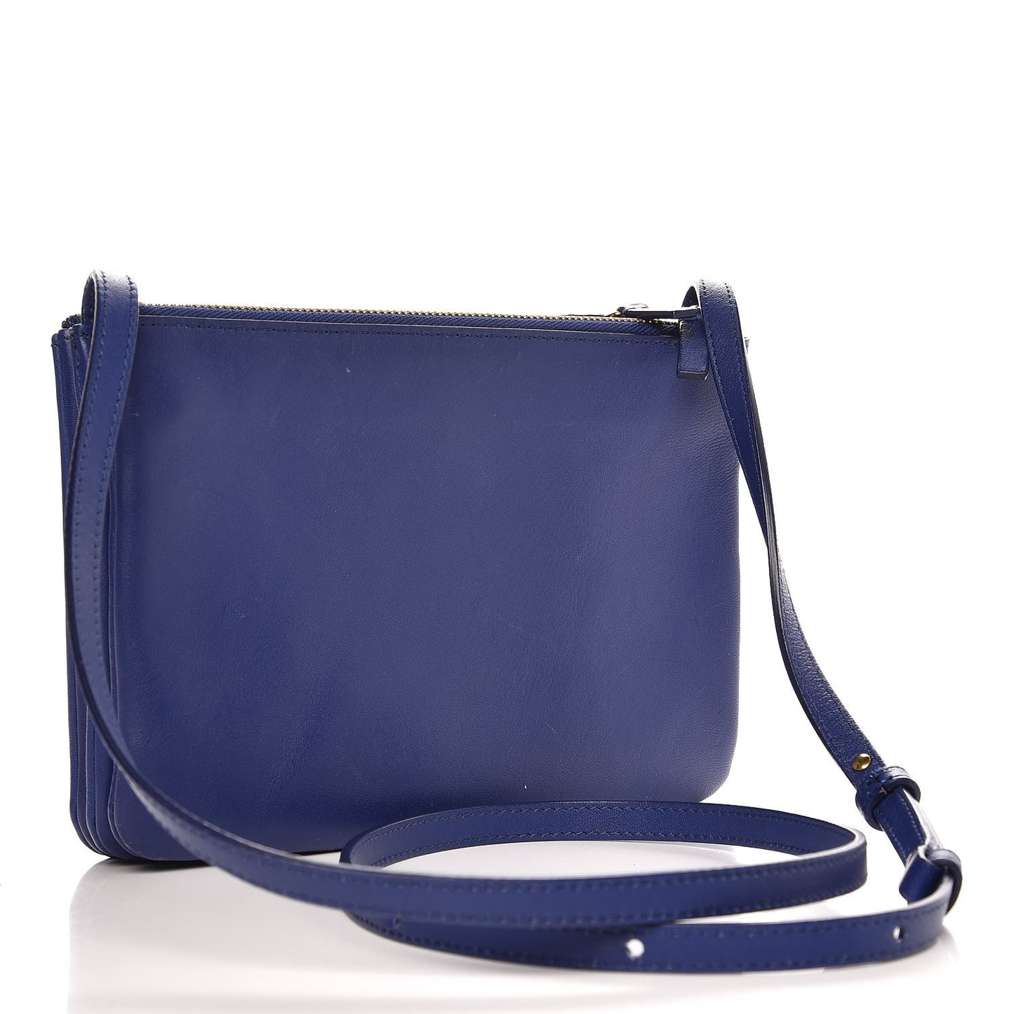 Lambskin Small Trio Crossbody Bag Indigo