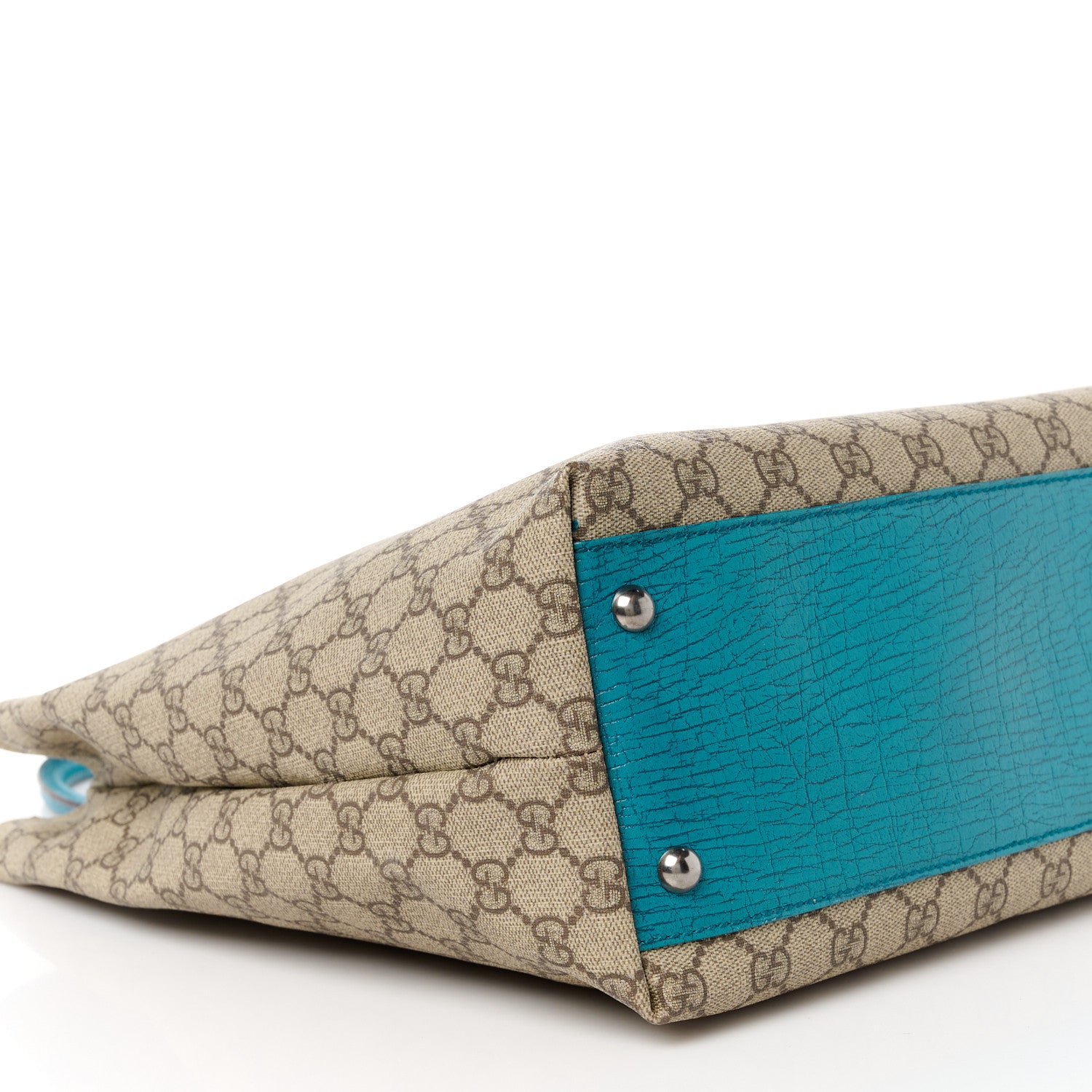 Gucci GG Plus Monogram Small Vertical Tote Turquoise 10 of 13