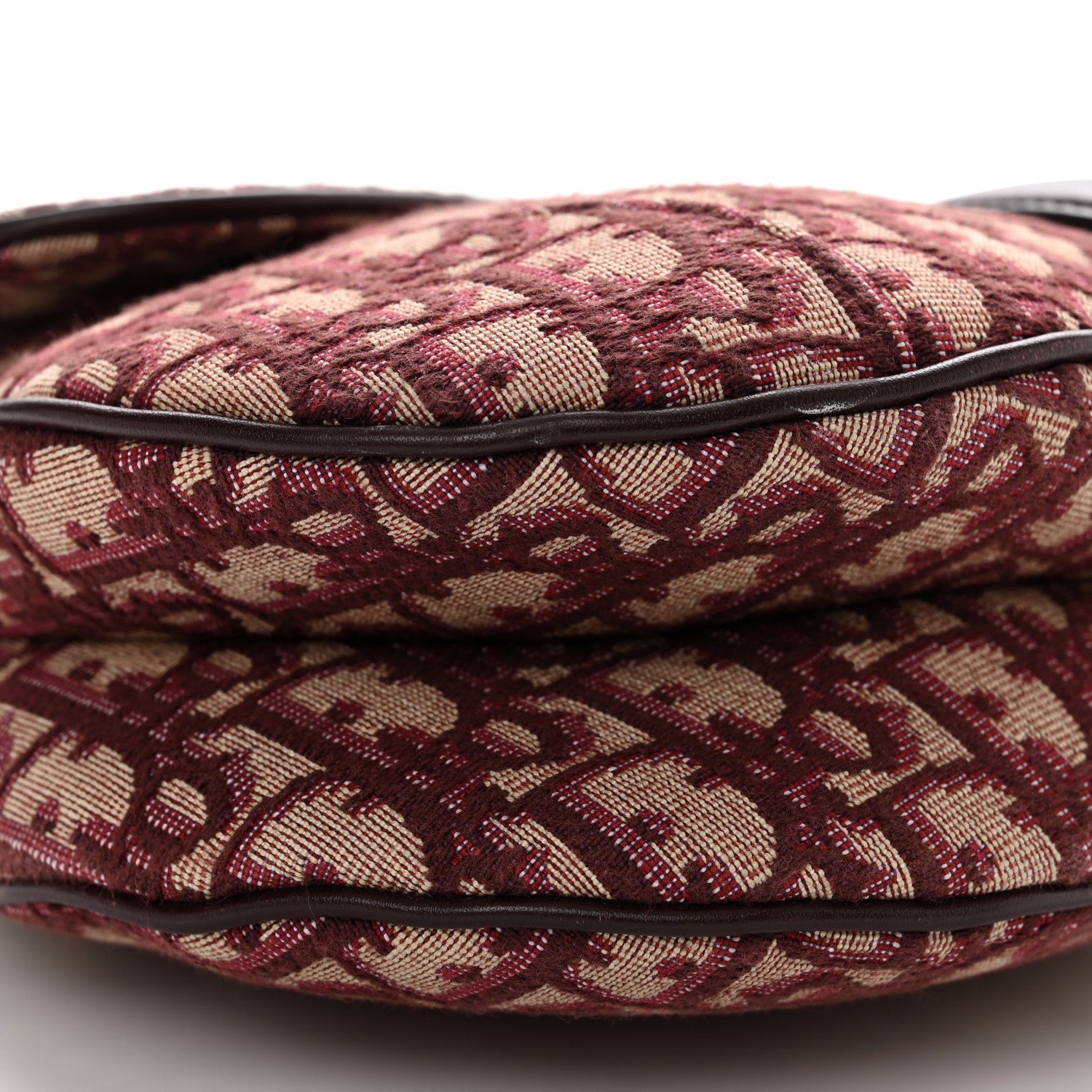 Christian Dior Oblique Saddle Bag Burgundy 9 of 11