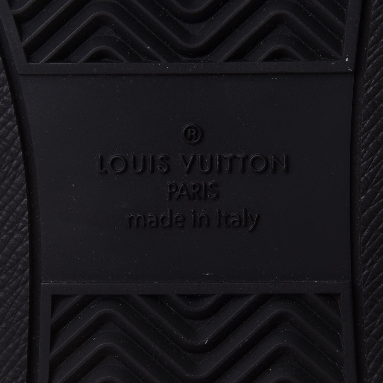 Louis Vuitton Calfskin Monogram Mens Rivoli High Top Sneakers 8 8 of 9