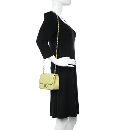 Chanel Lambskin Quilted Mini Square Flap Green 2 of 14