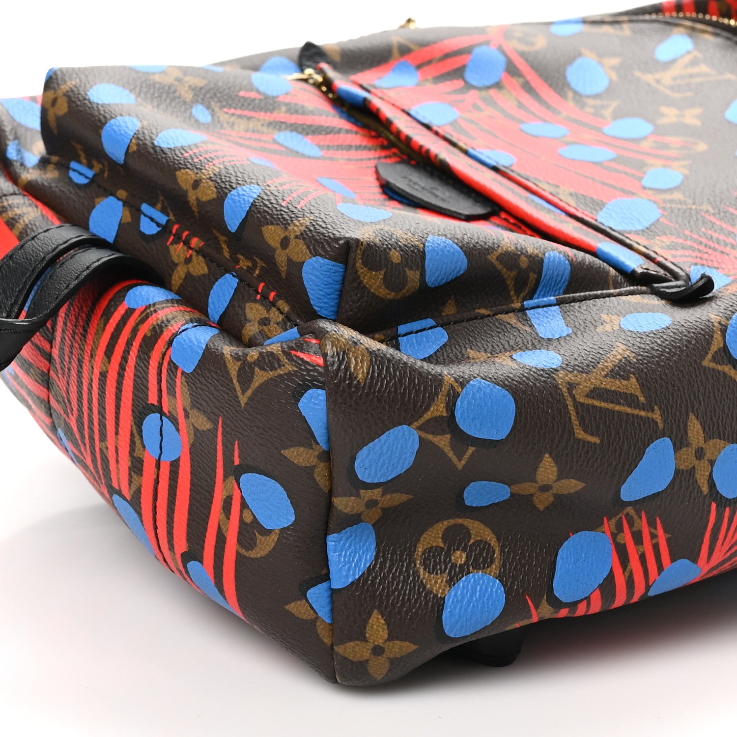Louis Vuitton Monogram Jungle Dots Palm Springs Backpack PM Coquelicot Denim 10 of 10
