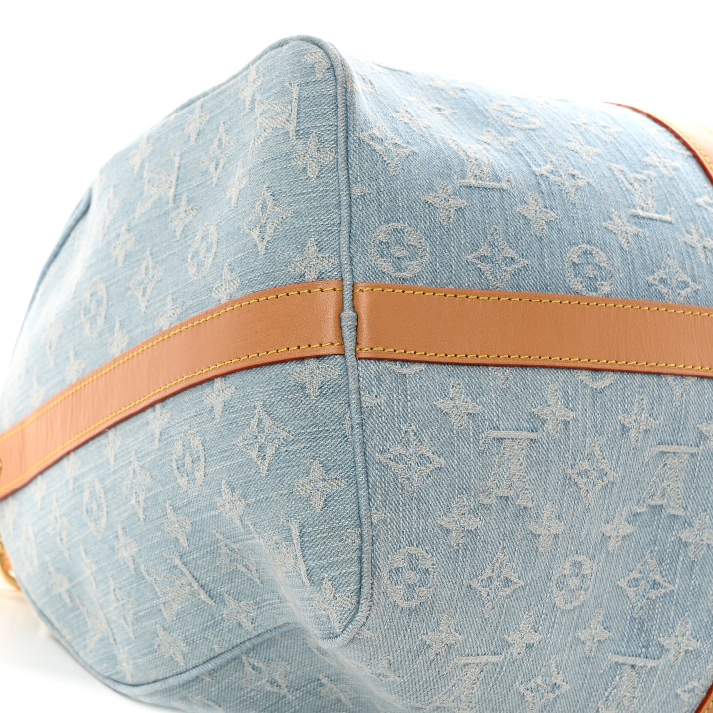 Denim Monogram Keepall Bandouliere 45 Sky Blue