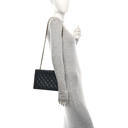 Chanel Lambskin Quilted CC Small Single Flap Black 2 of 12