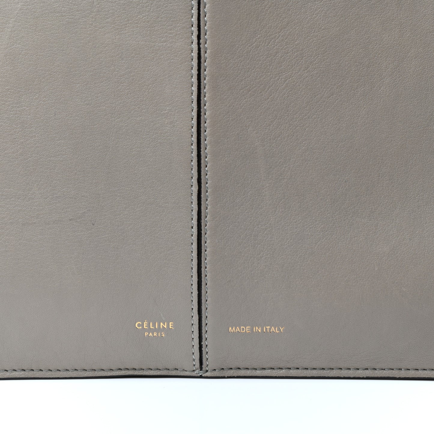 Smooth Calfskin Medium Tri-Fold Bag Souris