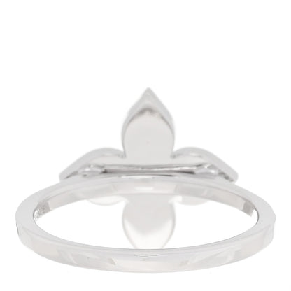 Louis Vuitton 18K White Gold Diamond Star Blossom Ring 53 6.5 3 of 6
