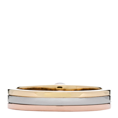 Cartier 18K Pink Yellow White Gold Diamond .24ct Solitaire Trinity Engagement Ring 50 5.25 3 of 5