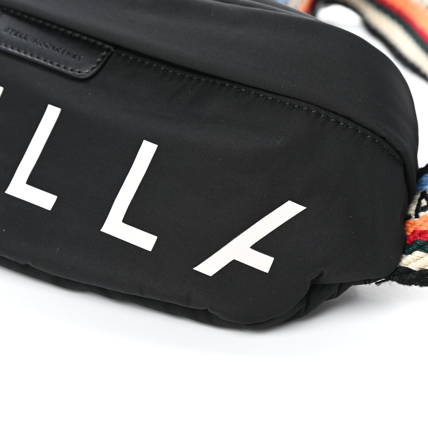 Eco Padded Nylon Logo Falabella Bum Bag Black Multicolor