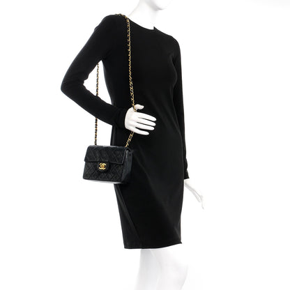 Chanel Lambskin Quilted Mini Square Flap Black 2 of 8