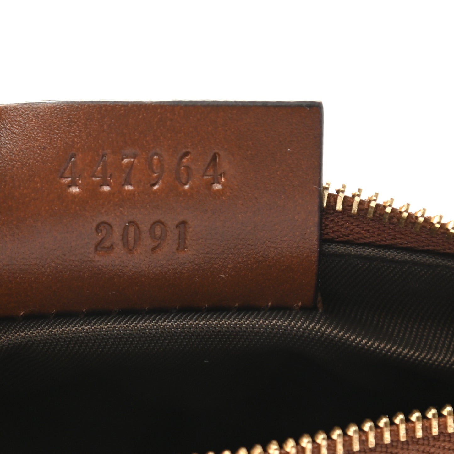 GG Supreme Monogram Key Case Brown