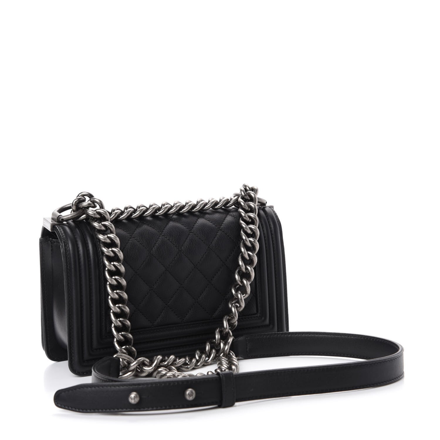 Chanel Calfskin Quilted Small Boy Flap Black 4 of 12