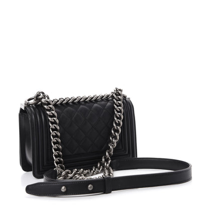 Chanel Calfskin Quilted Small Boy Flap Black 4 of 12
