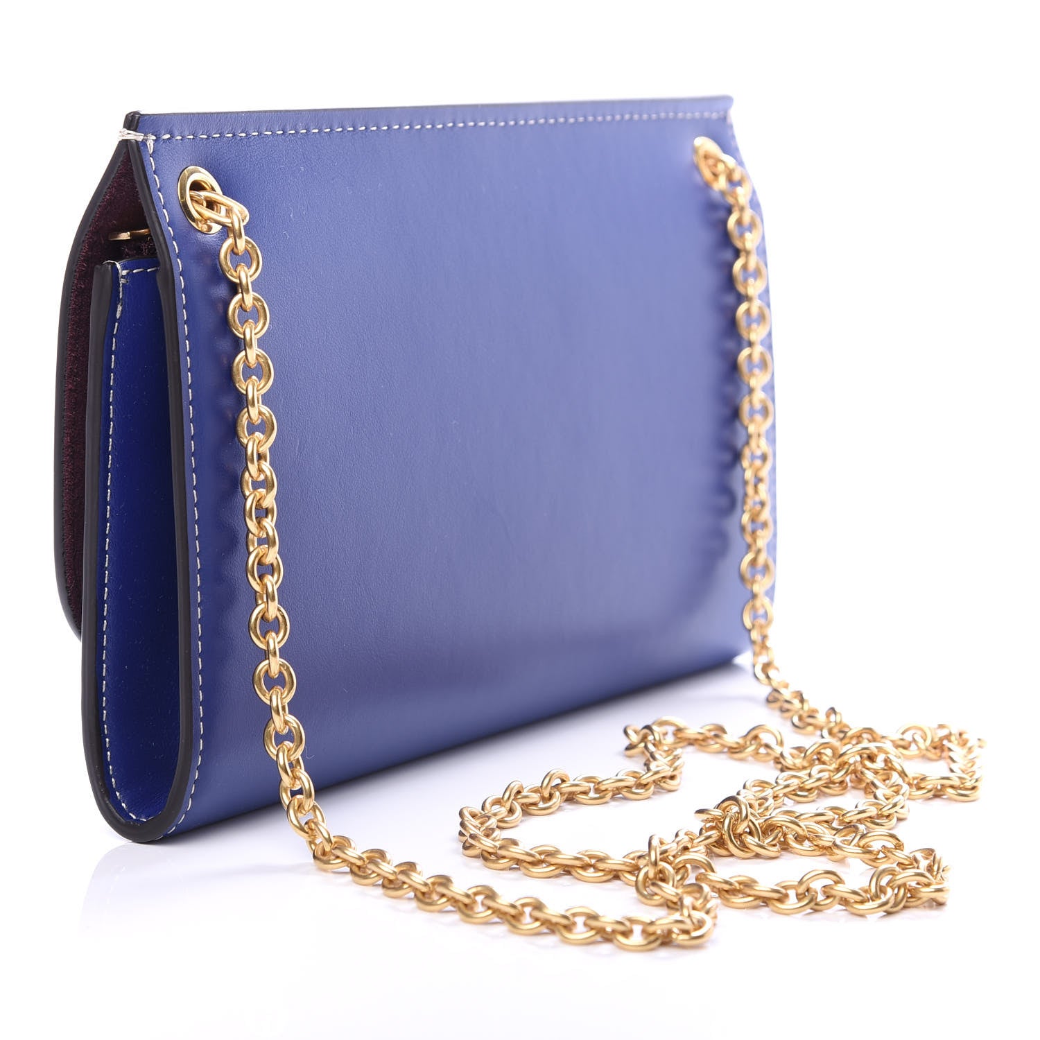 Mulberry Smooth Calfskin Amberley Convertible Clutch Cobalt Blue 3 of 9
