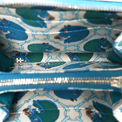 Hermes Epsom Silk'In Compact Wallet Bleu Zanzibar 5 of 8