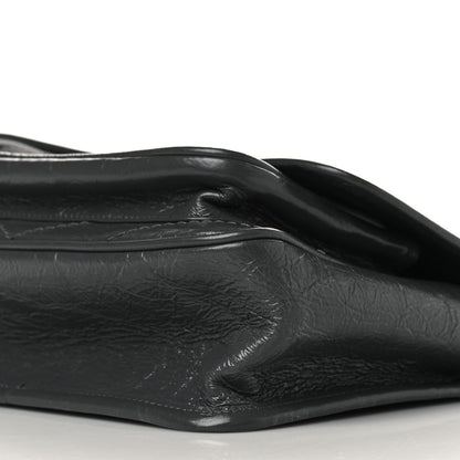 Saint Laurent Crinkled Calfskin Matelasse Monogram Baby Niki Chain Satchel Storm 8 of 8