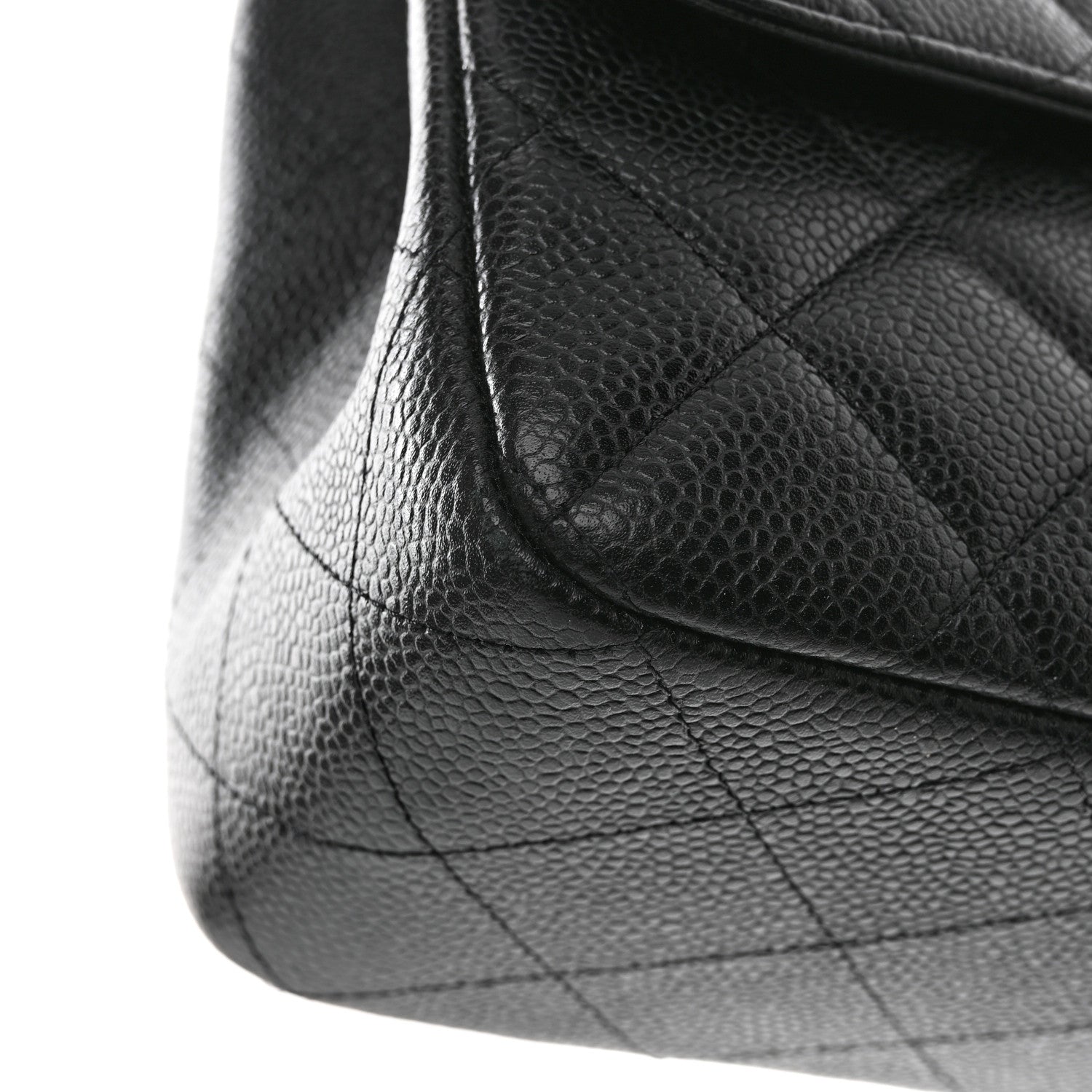 Chanel Caviar Quilted Jumbo Double Flap Black 14 of 15
