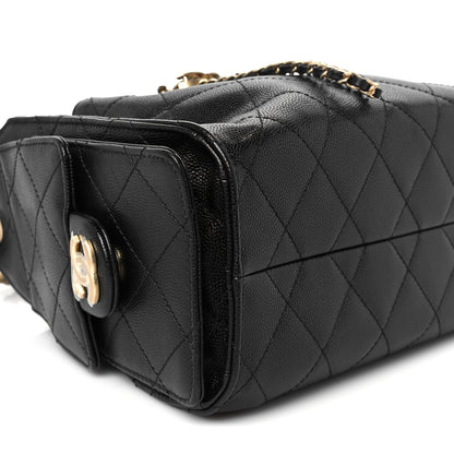 Chanel Caviar Quilted Mini Chanel 25 Handbag Black 25 of 28