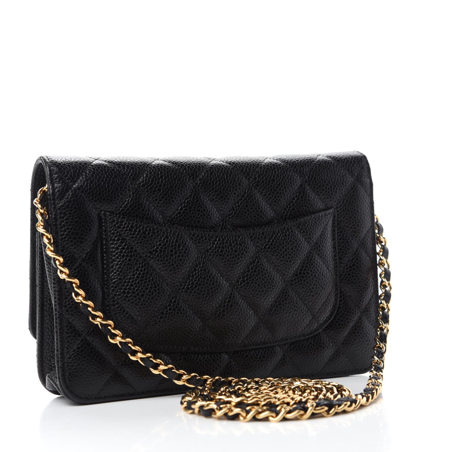 Chanel Caviar Quilted Wallet On Chain WOC Black 3 of 12