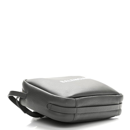 Balenciaga Smooth Calfskin Logo S Everyday Camera Bag Gris Fossile White 4 of 11