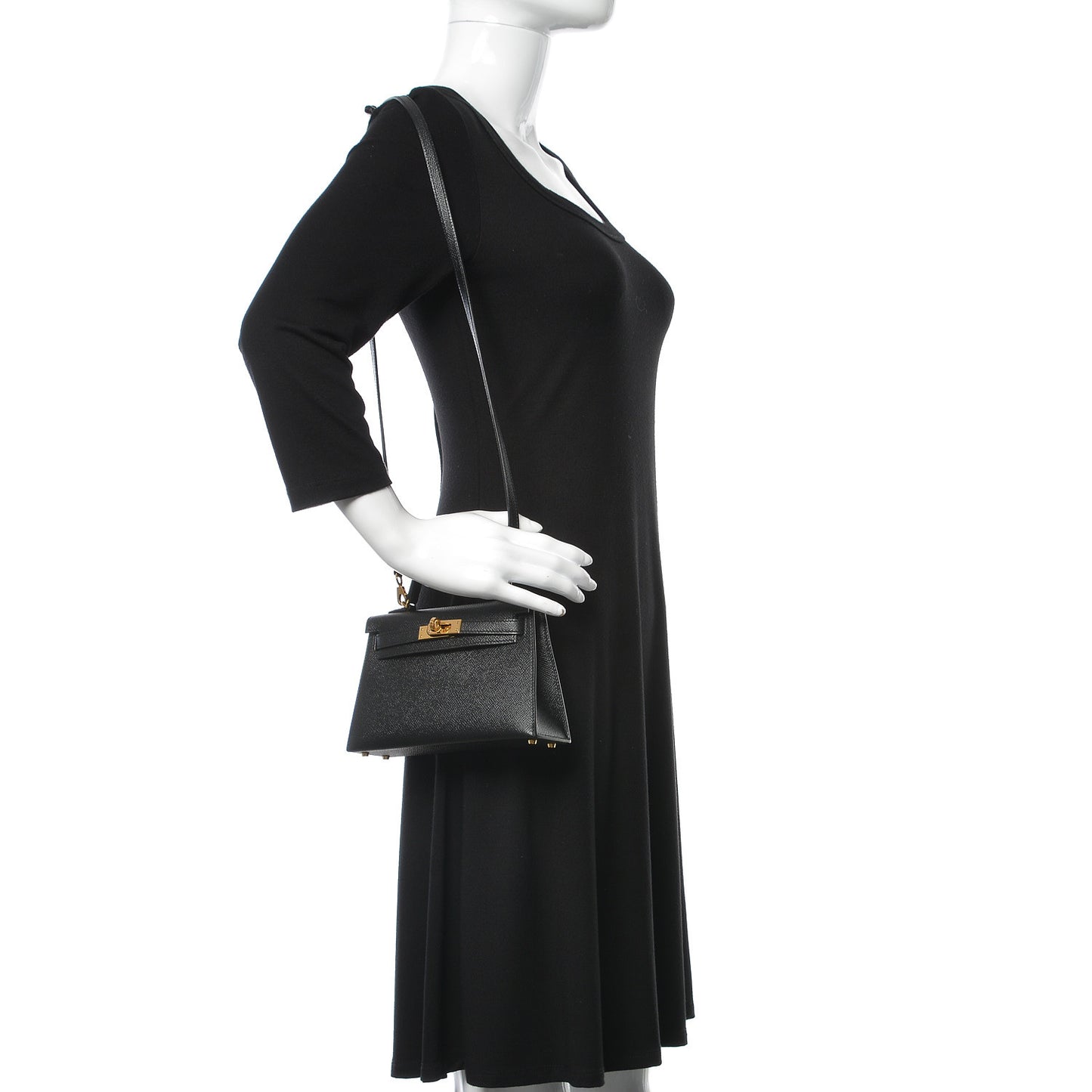 Epsom Mini Kelly Sellier 20 Black