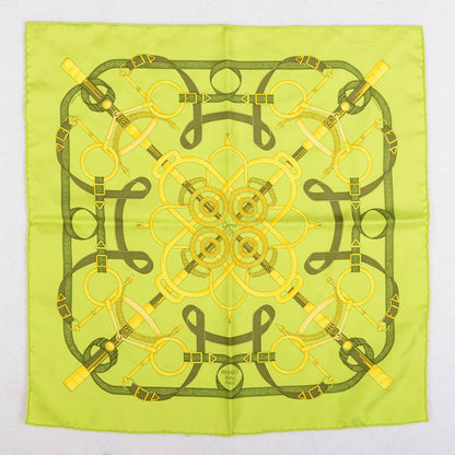 Hermes Silk Eperon D'Or Pocket Square Scarf 2 of 5