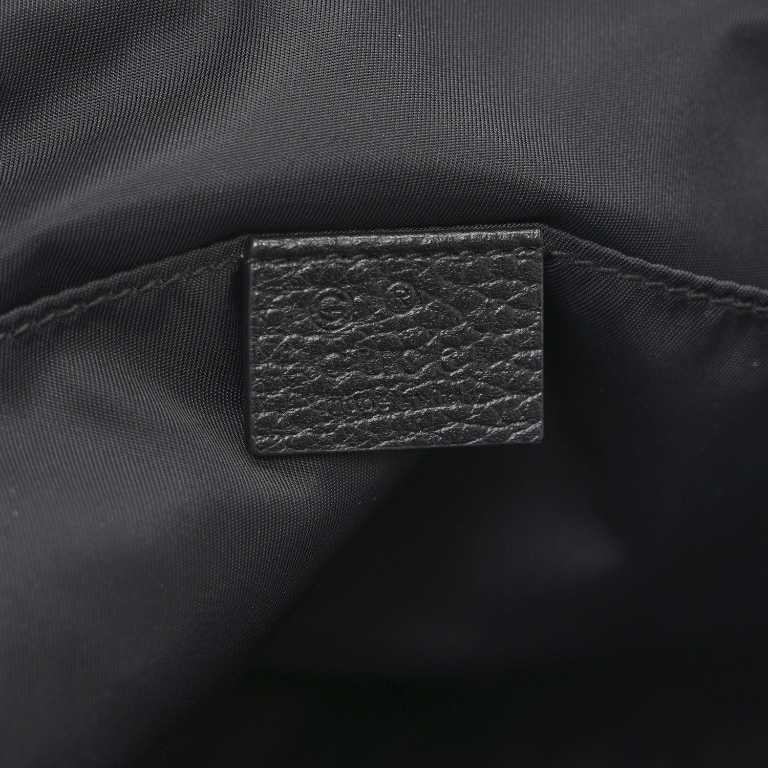 Gucci Nylon Monogram Medium Light Single Buckle Backpack Black 6 of 10