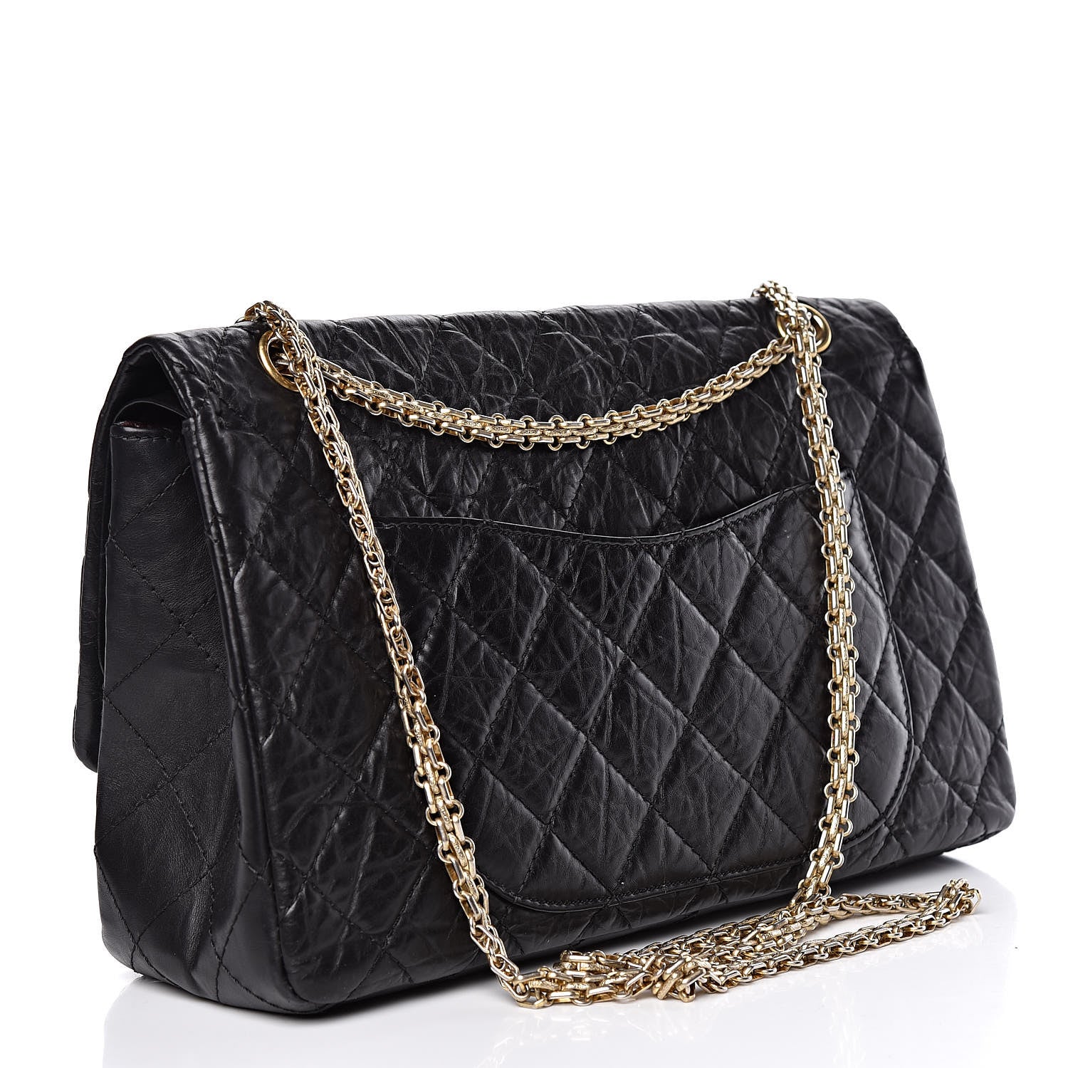 Chanel Aged Calfskin Quilted 2.55 Reissue 227 Flap Black 3 of 11
