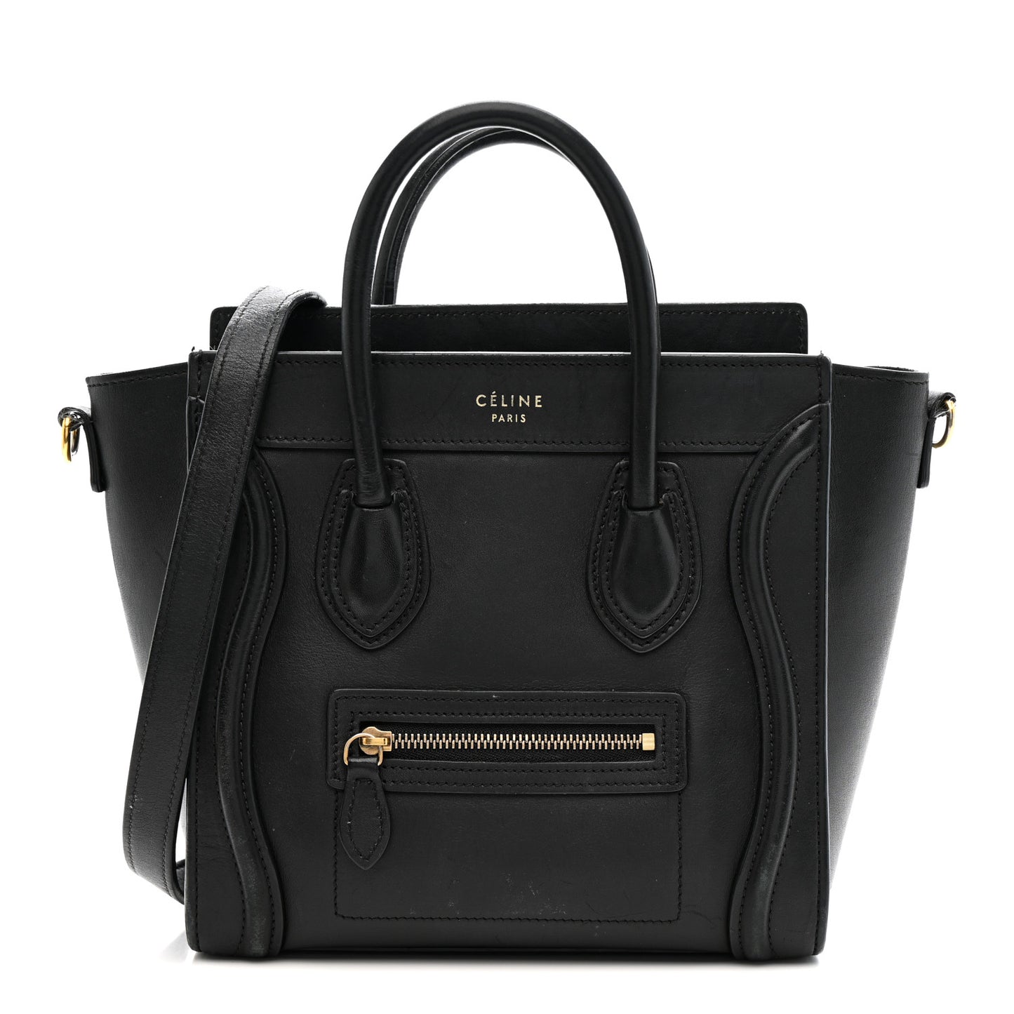 Smooth Calfskin Nano Luggage Black