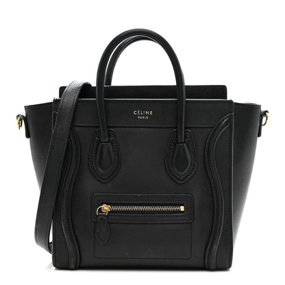 Celine Smooth Calfskin Nano Luggage Black 1 of 17