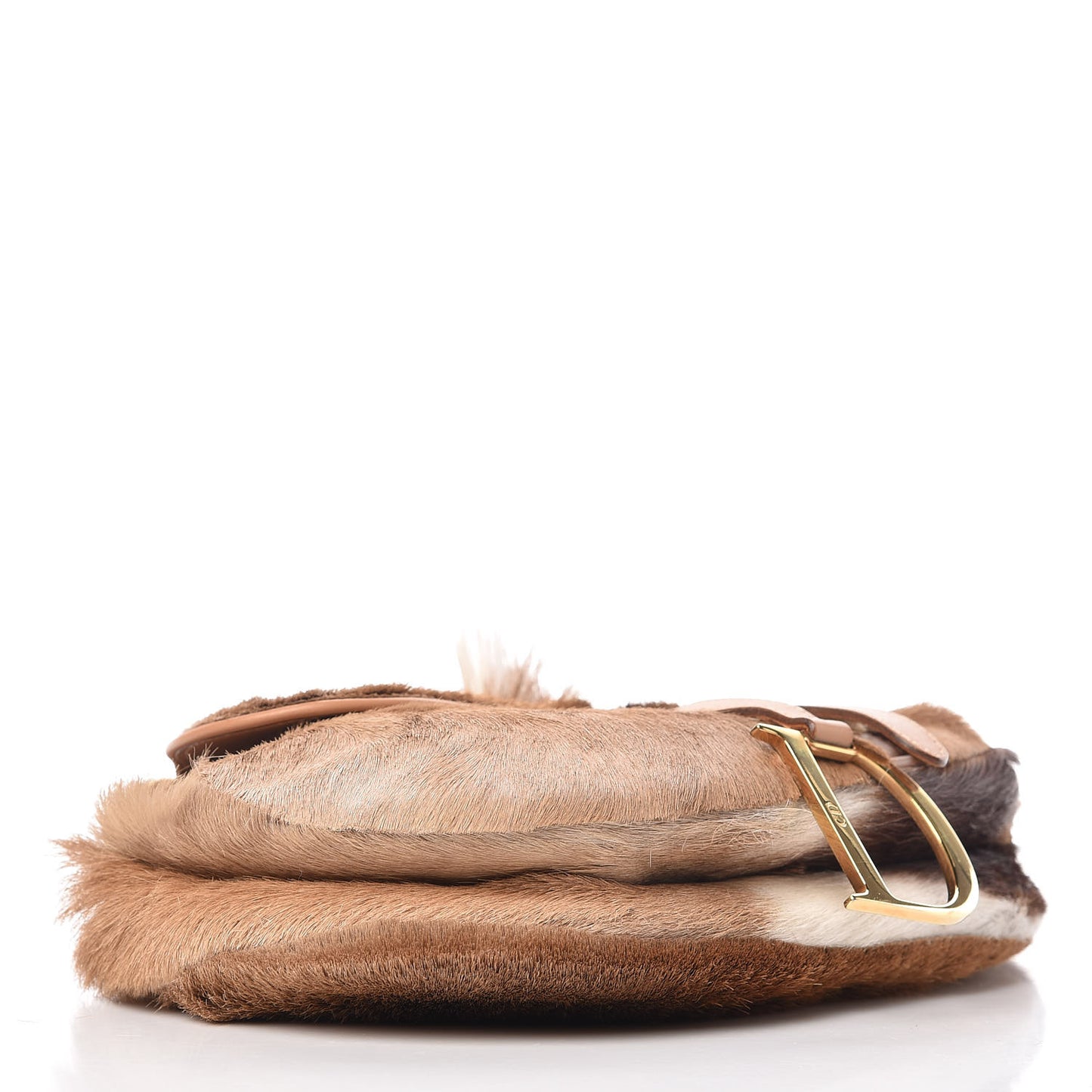 Pony Hair Saddle Bag Brown