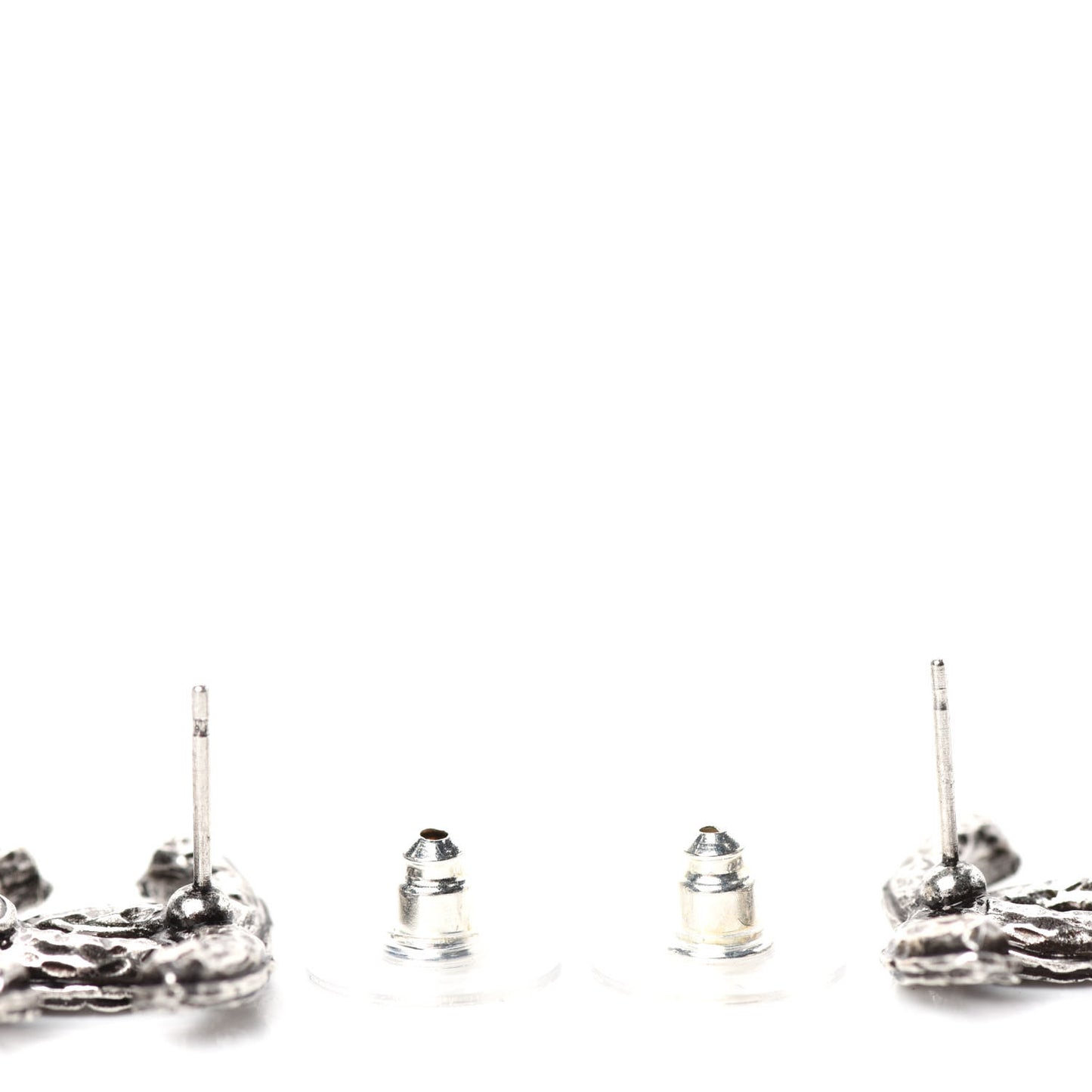 Ruthenium Crystal Pearl CC Drop Earrings