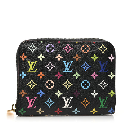 Louis Vuitton Monogram Multicolor Zippy Coin Purse Black Grenade 1 of 7