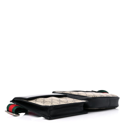 Gucci GG Supreme Monogram Web Belt Bag Black 4 of 13