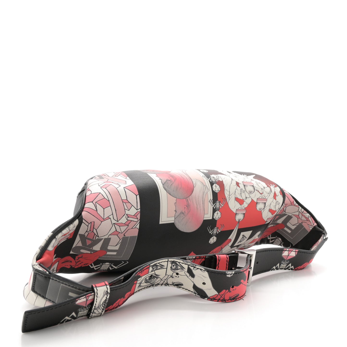 X JAMES JEAN Vitello DNA Flat Belt Bag Black