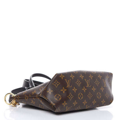 Louis Vuitton Monogram Flower Zipped Tote PM Black 4 of 10