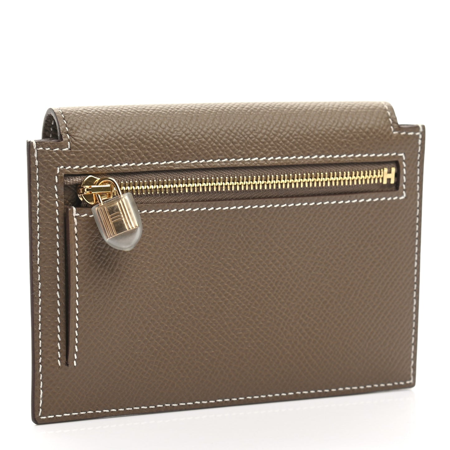 Epsom Kelly Pocket Compact Wallet Etoupe