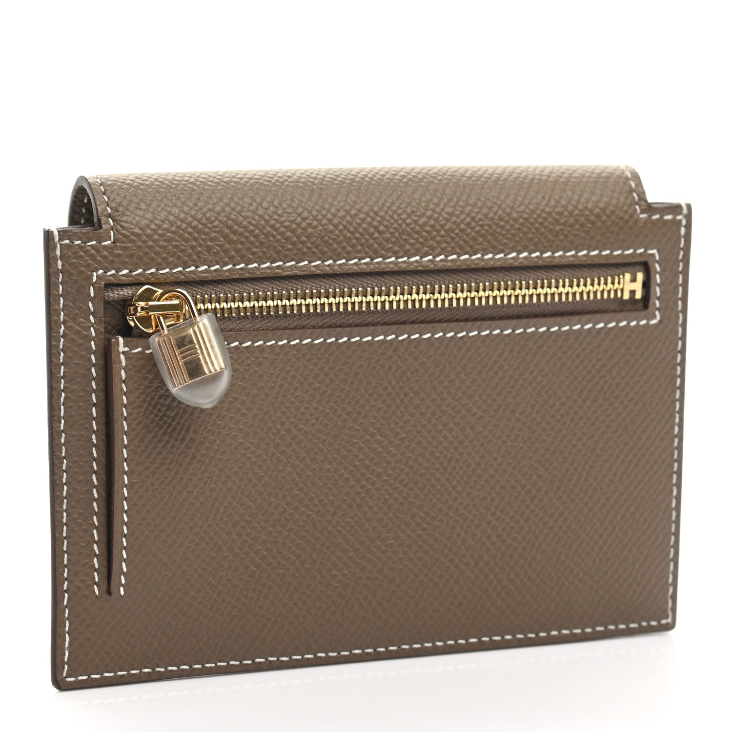 Hermes Epsom Kelly Pocket Compact Wallet Etoupe 3 of 8