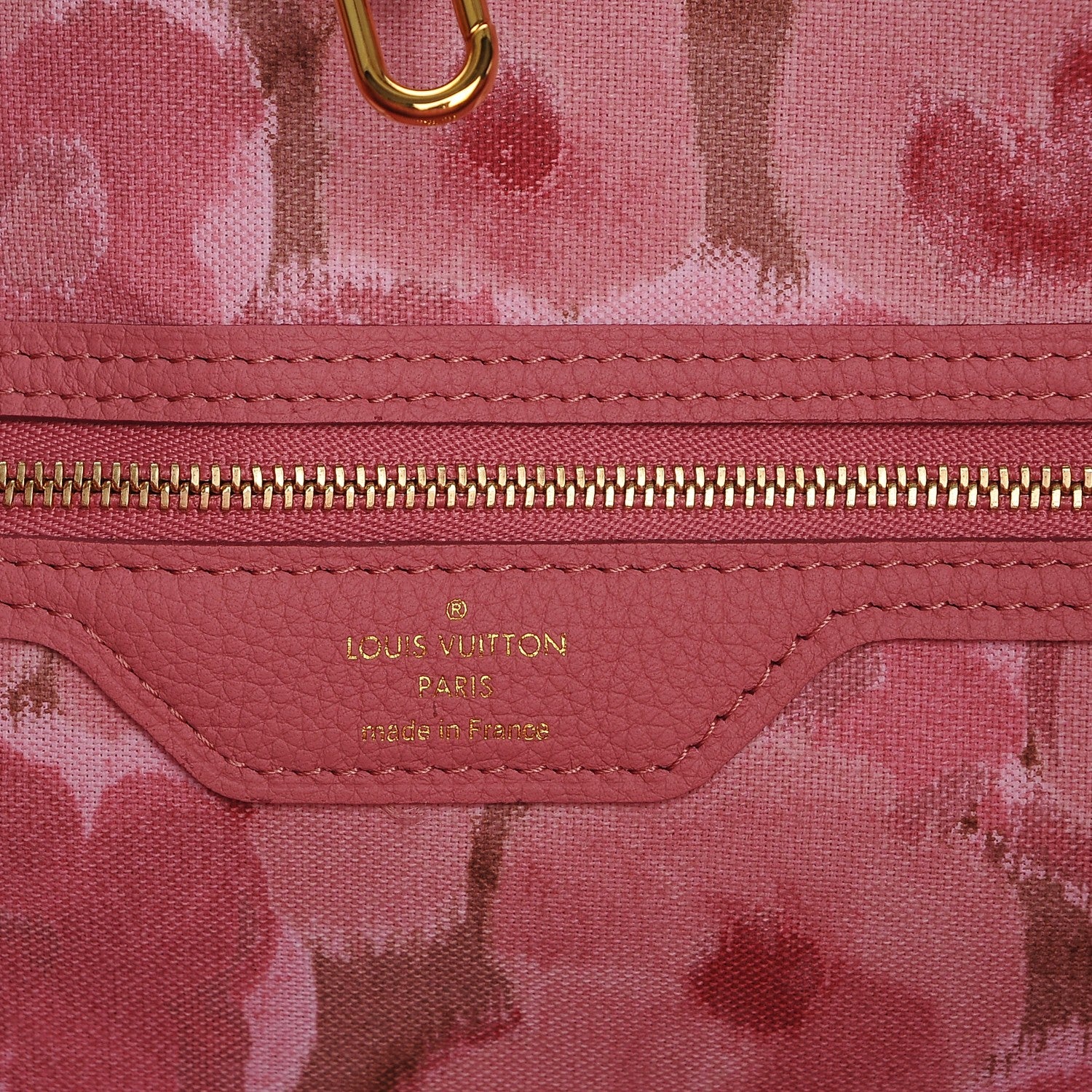 Louis Vuitton Monogram Articles de Voyage Ikat Neverfull GM Rose Velours 6 of 11