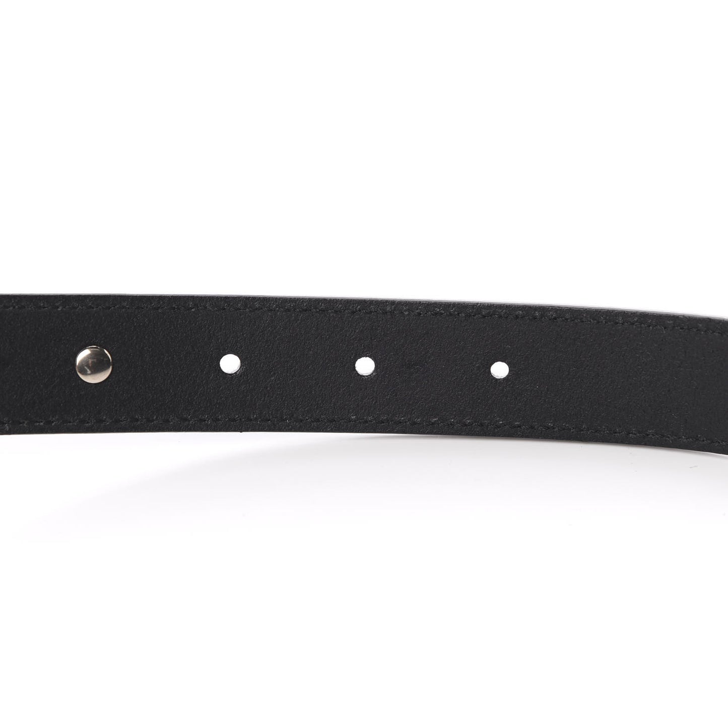 Calfskin Star Studded Torchon Double G Belt 100 40 Black