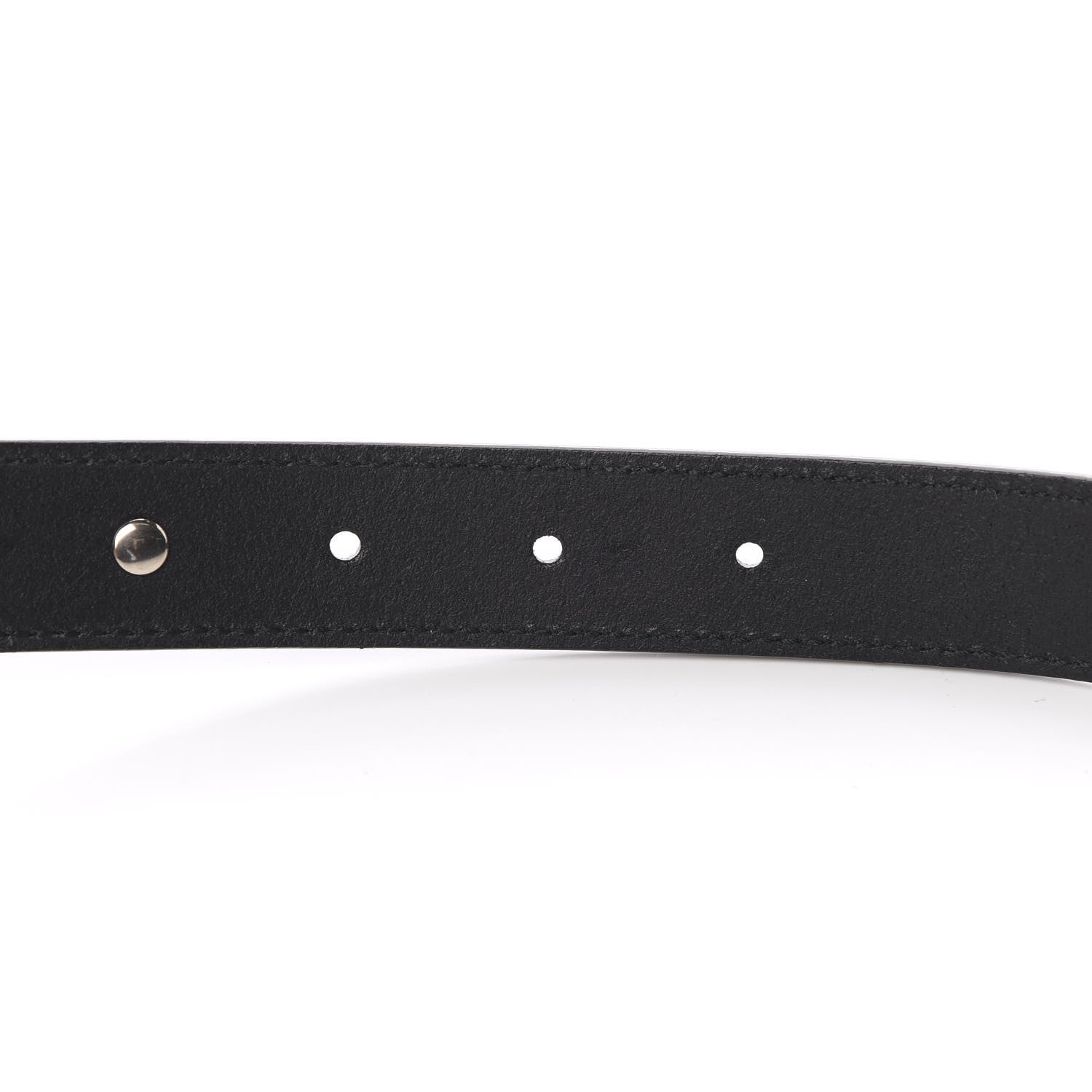 Gucci Calfskin Star Studded Torchon Double G Belt 100 40 Black 5 of 5