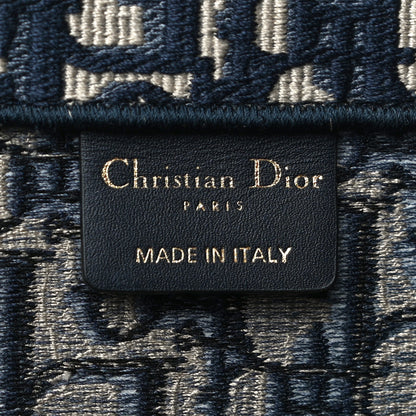Christian Dior Oblique Medium Book Tote Blue Multicolor 6 of 11