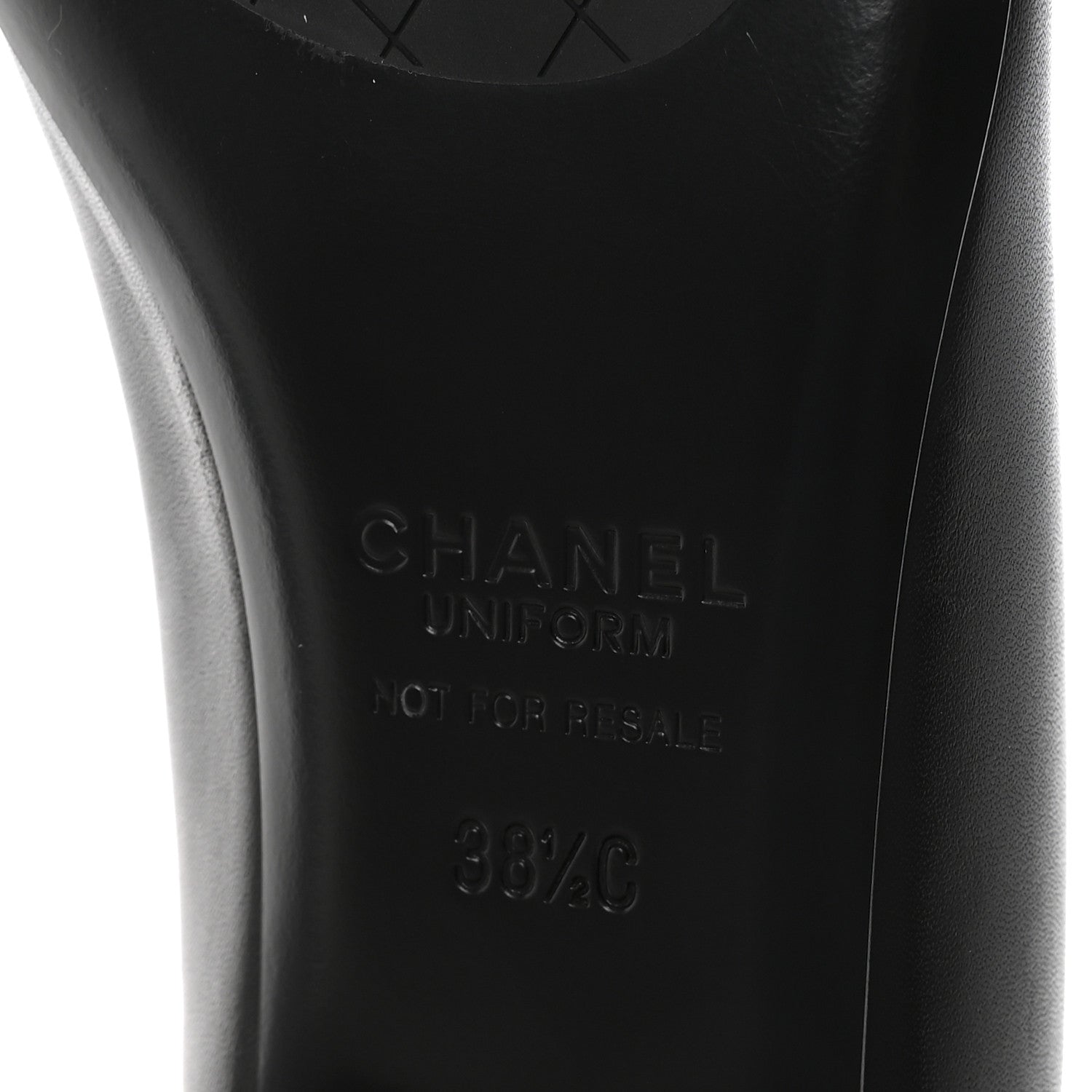 Chanel Lambskin Cap Toe Ballerina Flats 38.5 Black 7 of 10