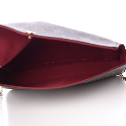 Louis Vuitton Monogram Pochette Felicie Chain Wallet Fuchsia 7 of 14