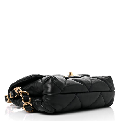 Chanel Lambskin Quilted Small Chain Top Handle Flap Black 4 of 11